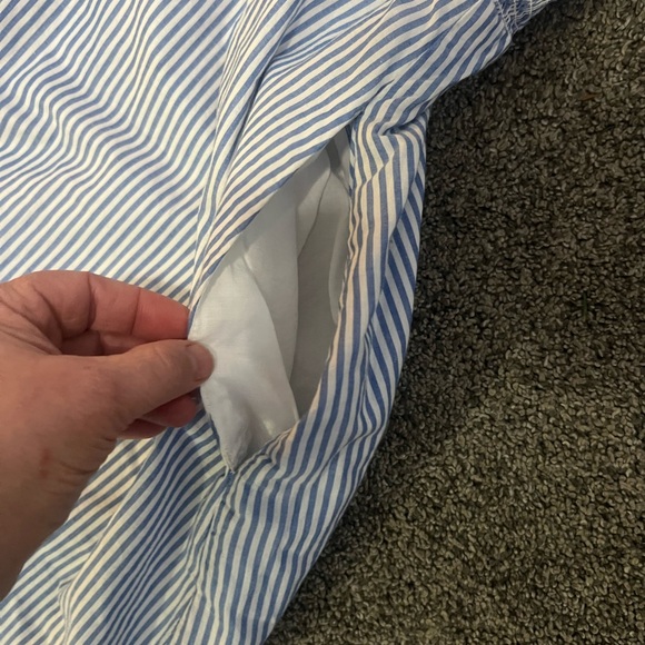 J Crew Blue Striped Spring Dress - Picture 4 of 4